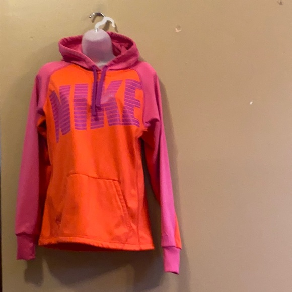 Nike Tops - Nike • Pink&Orange Hoodie